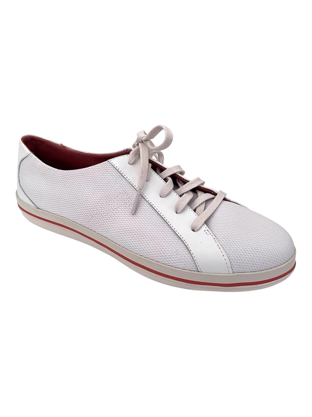 Tommy Bahama Women's White & Blush Mesh Lace-Up Sneaker Size 9.5 B